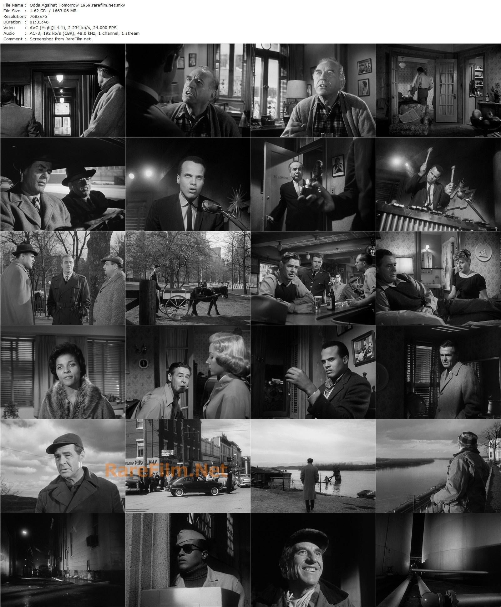 Odds Against Tomorrow (1959) Robert Wise, Harry Belafonte, Robert Ryan, Gloria Grahame-poster