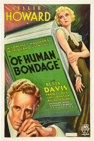 Of Human Bondage (1934) John Cromwell, Bette Davis, Leslie Howard, Frances Dee, Drama, Romance