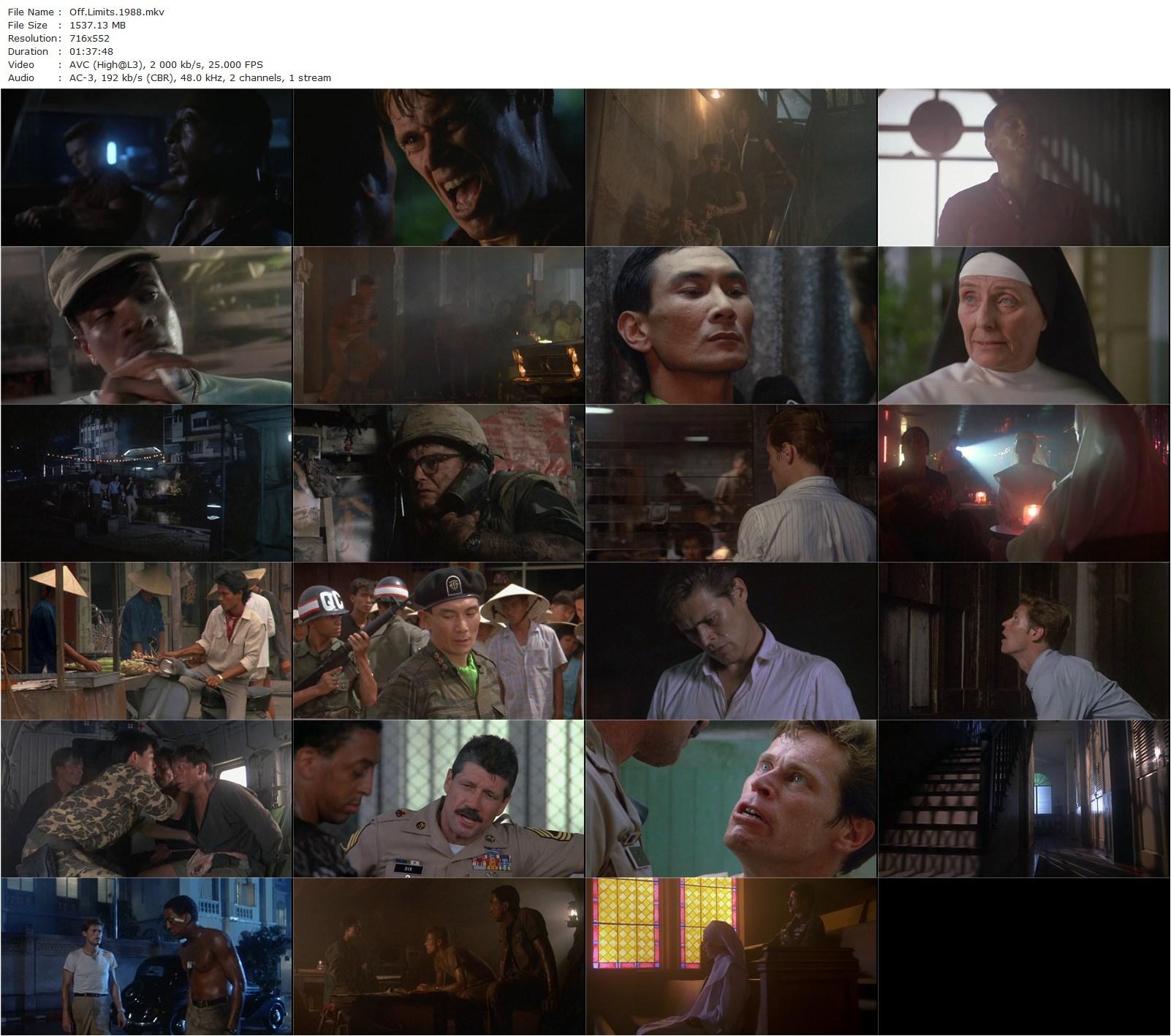 Off Limits (1988) Christopher Crowe, Willem Dafoe, Gregory Hines, Fred Ward-poster