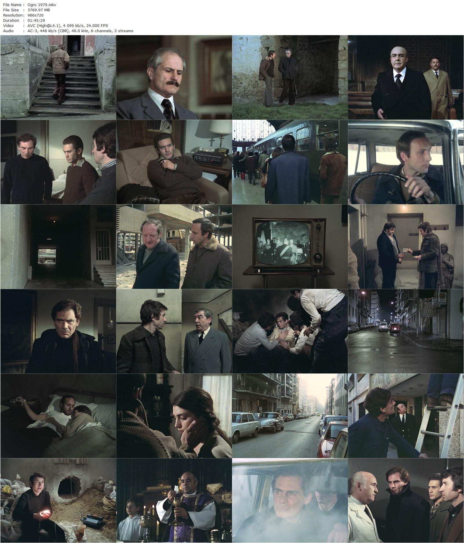 Operation Ogre AKA Ogro (1979) Gillo Pontecorvo, Gian Maria Volontè, Ángela Molina, Saverio Marconi-poster