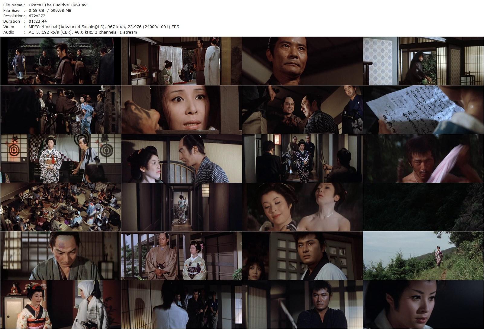 Okatsu the Fugitive AKA Yôen dokufu-den: Okatsu kyôjô tabi (1969) Nobuo Nakagawa, Junko Miyazono, Reiko Ônobuta, Tôru Abe-poster