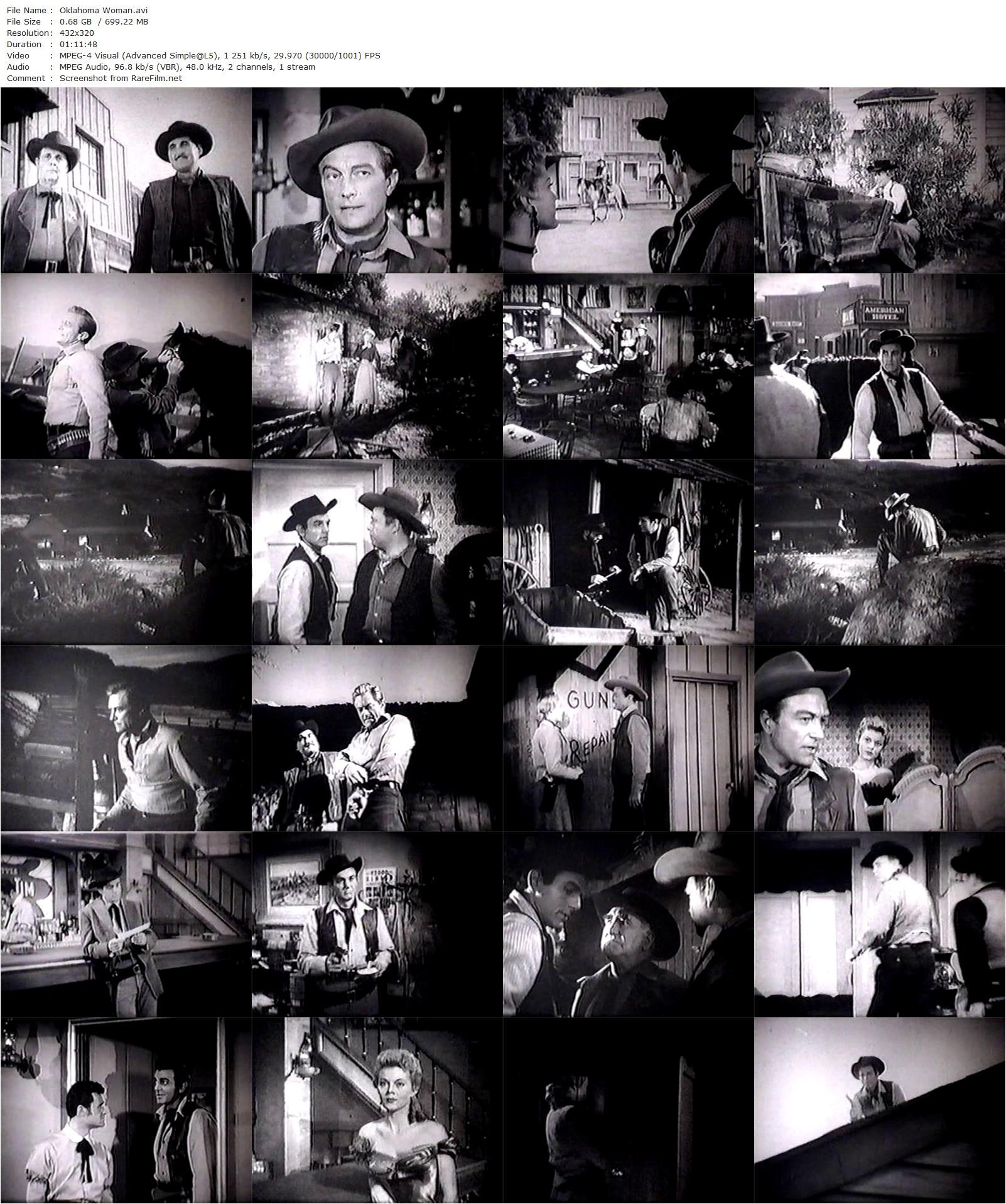 The Oklahoma Woman (1956) Roger Corman, Richard Denning, Peggie Castle, Cathy Downs-poster