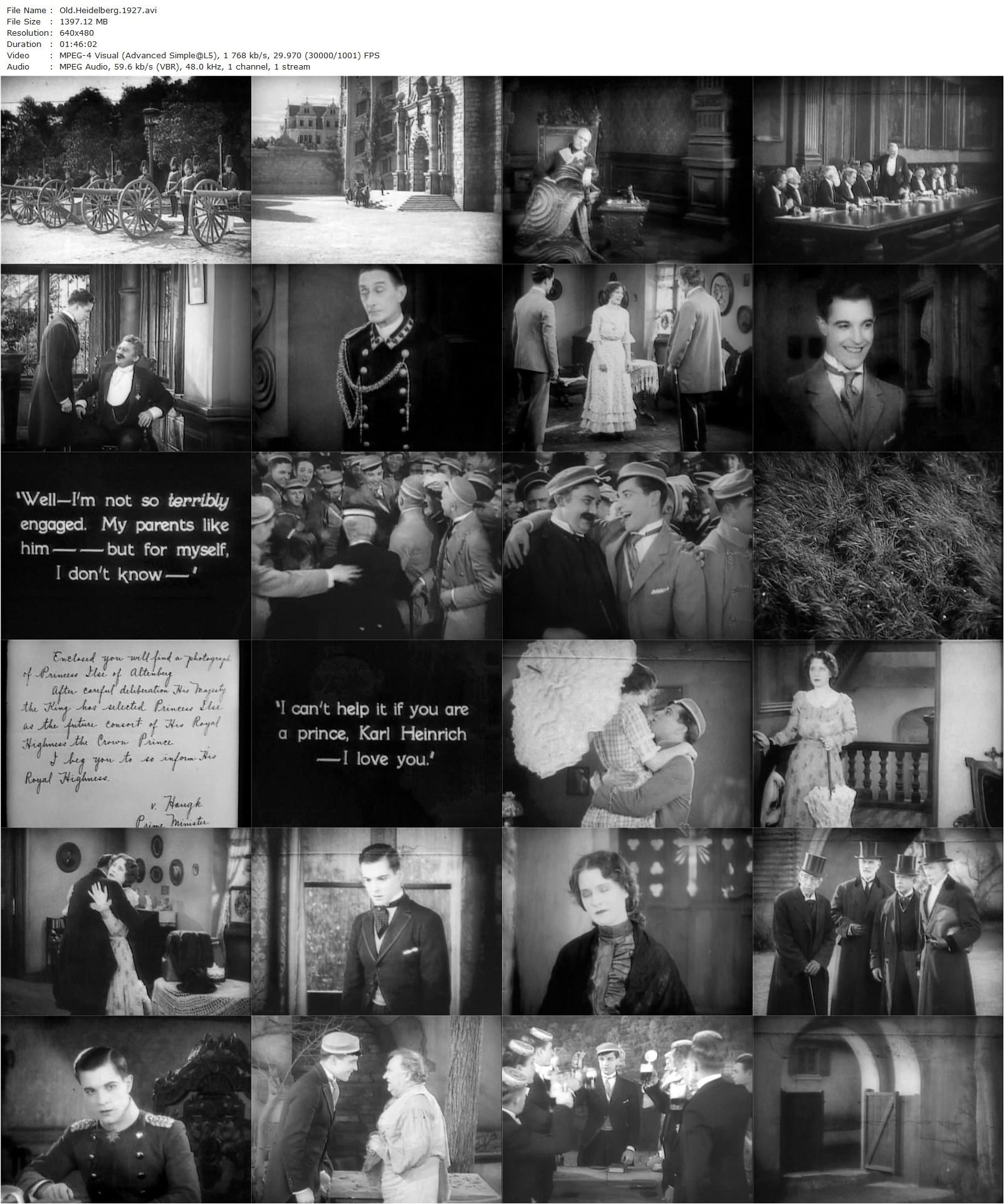 The Student Prince in Old Heidelberg (1927) Ernst Lubitsch, John M. Stahl, Ramon Novarro, Norma Shearer, Jean Hersholt-poster