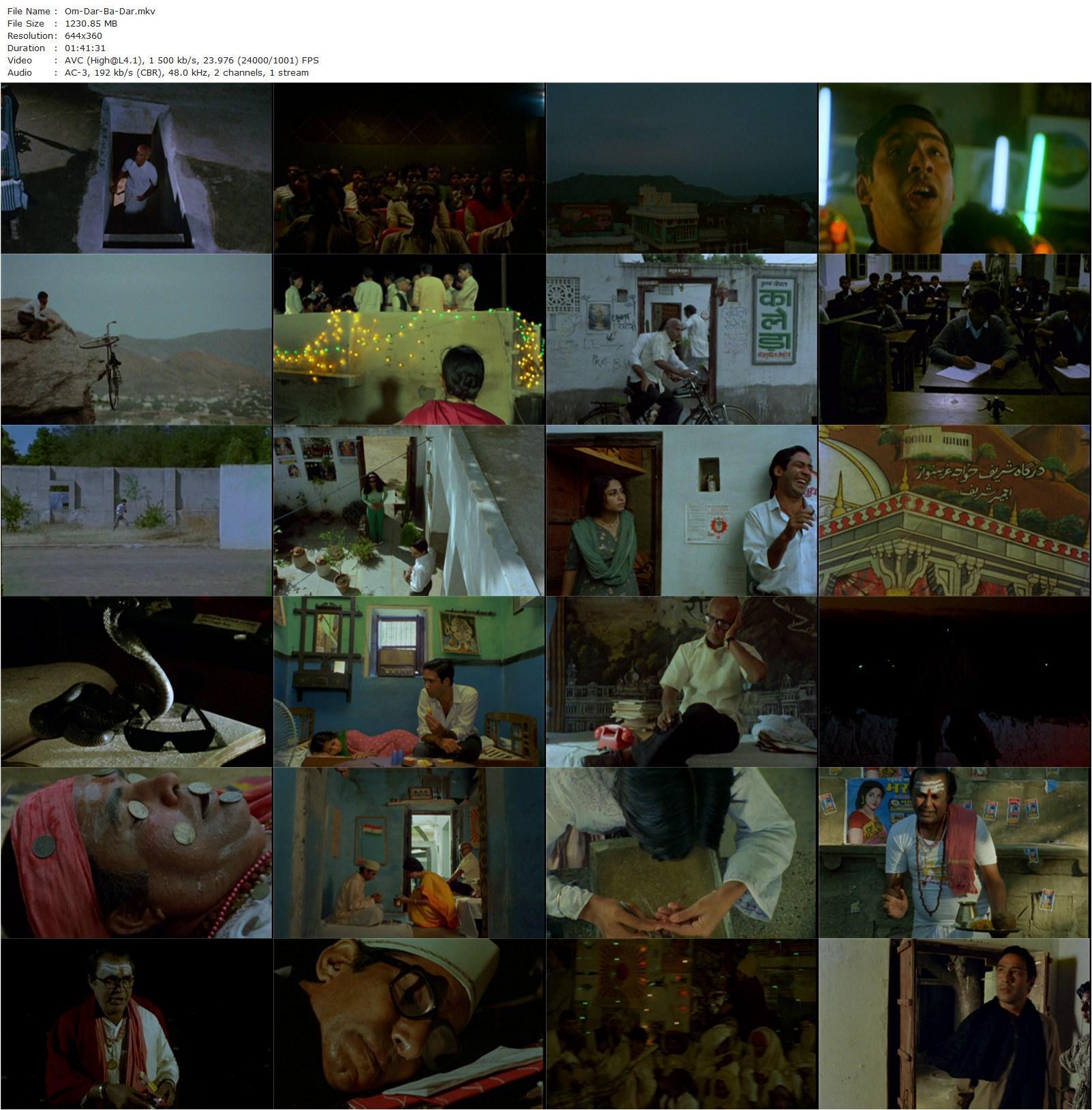 Om Dar-B-Dar (1988) Kamal Swaroop, Anita Kanwar, Gopi Desai, Lalit Tiwari-poster