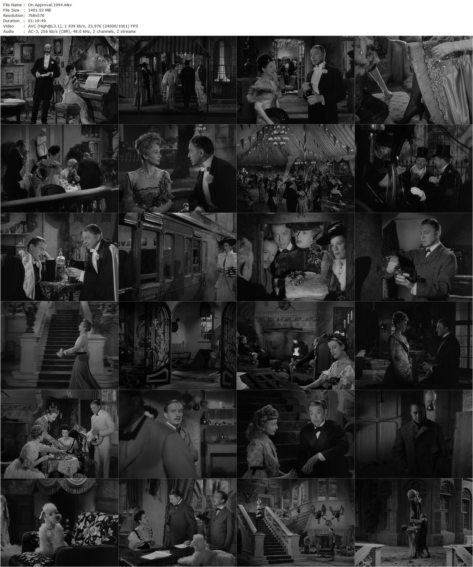 On Approval (1944) Clive Brook, Beatrice Lillie-poster