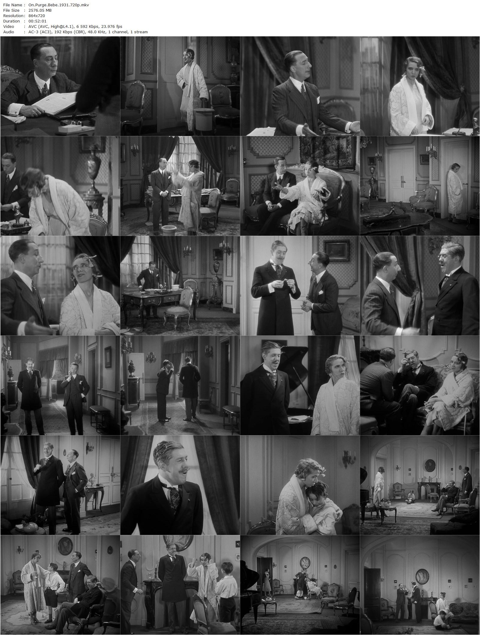 Baby’s Laxative (1931) Jean Renoir, Marguerite Pierry, Jacques Louvigny, Michel Simon-poster