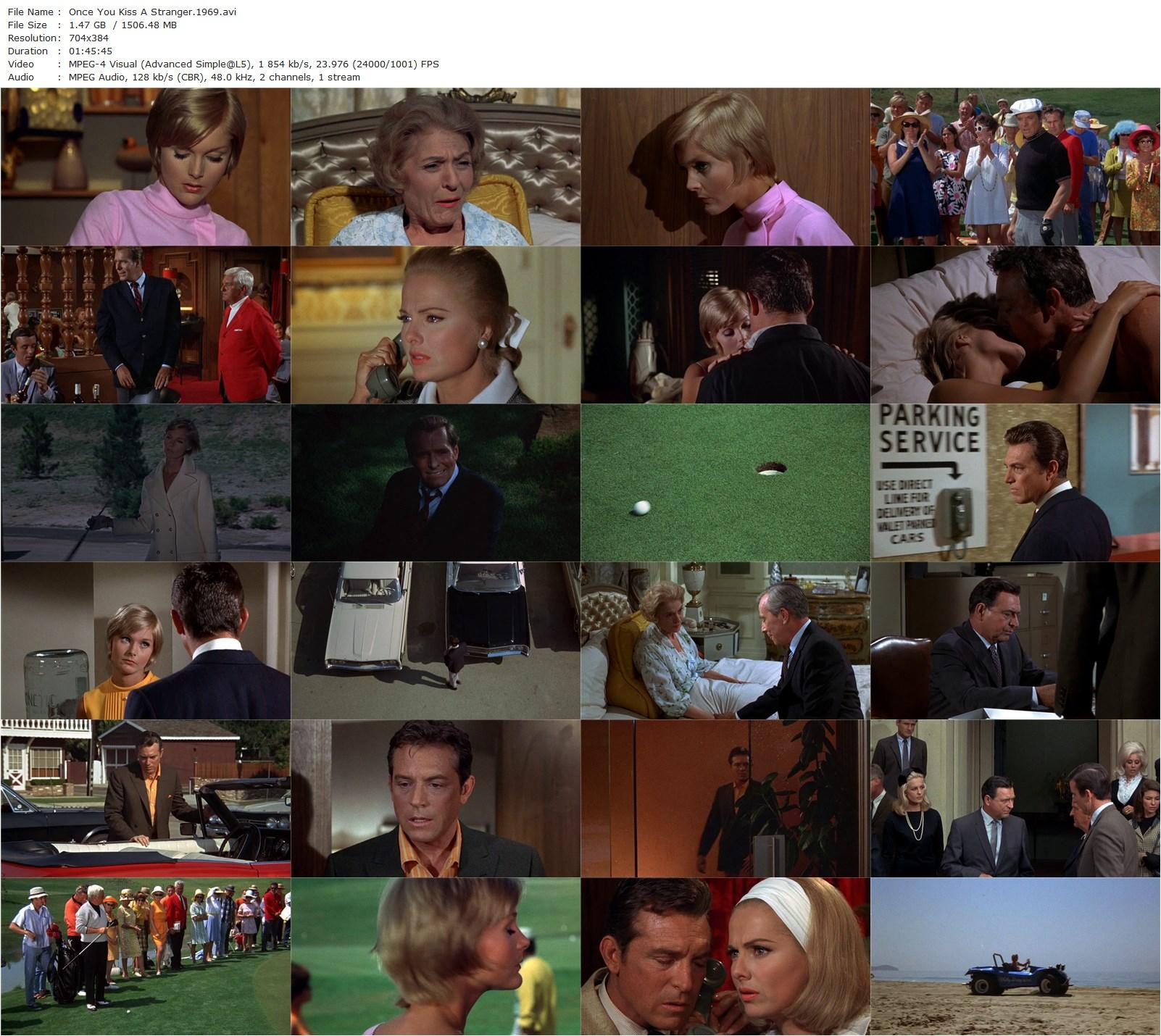 Once You Kiss a Stranger… (1969) Robert Sparr, Paul Burke-poster