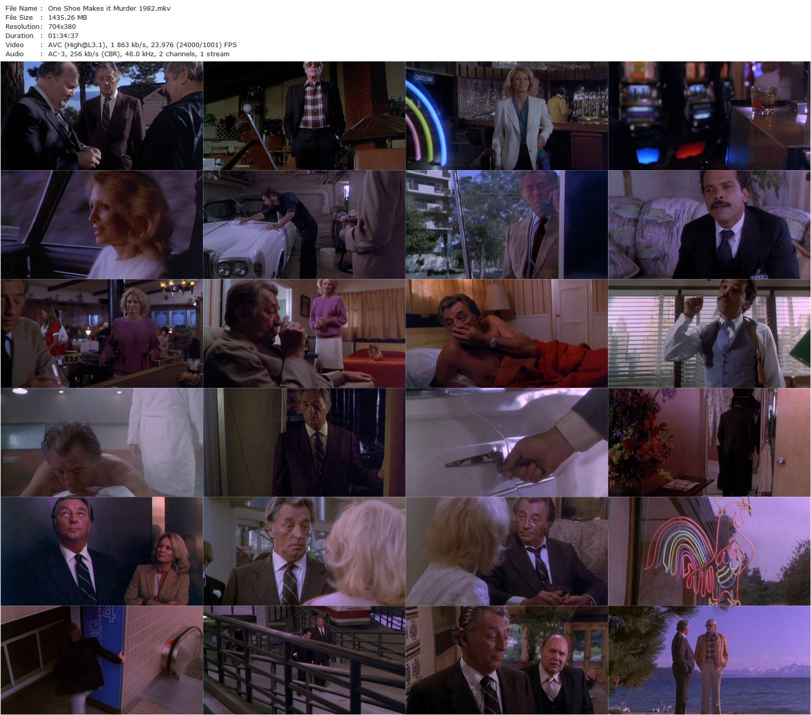 One Shoe Makes It Murder (1982) William Hale, Robert Mitchum, Angie Dickinson, Mel Ferrer-poster