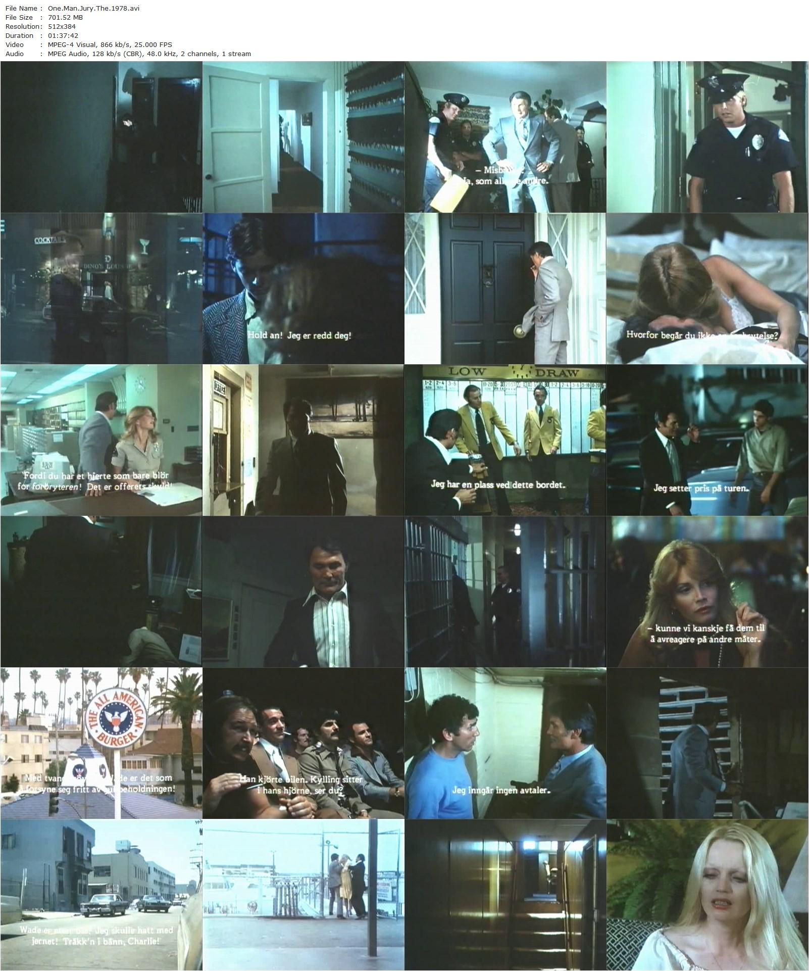 The One Man Jury (1978) Charles Martin, Jack Palance, Christopher Mitchum, Pamela Susan Shoop-poster