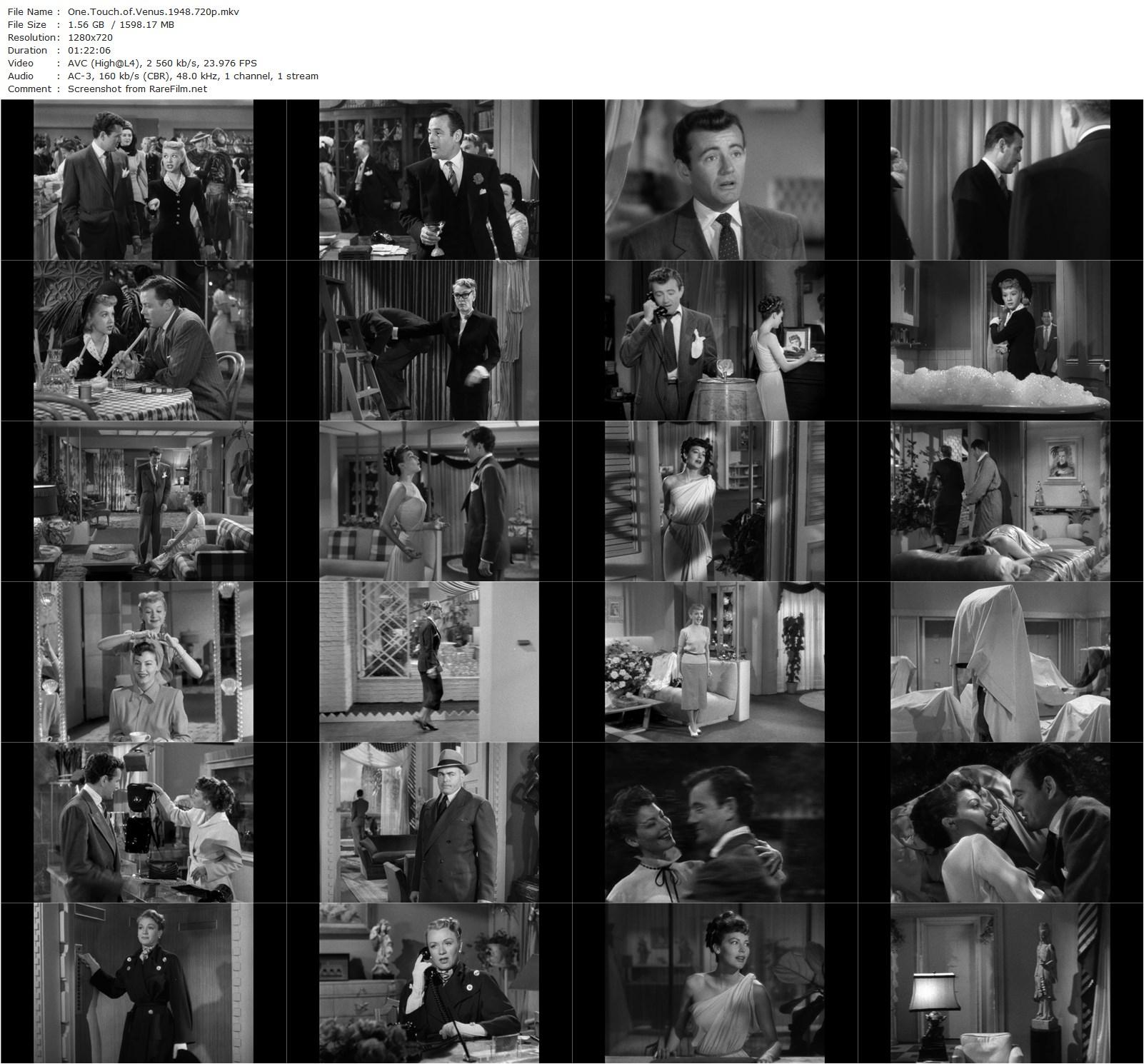 One Touch of Venus (1948) William A. Seiter, Gregory La Cava, Robert Walker, Ava Gardner, Dick Haymes-poster