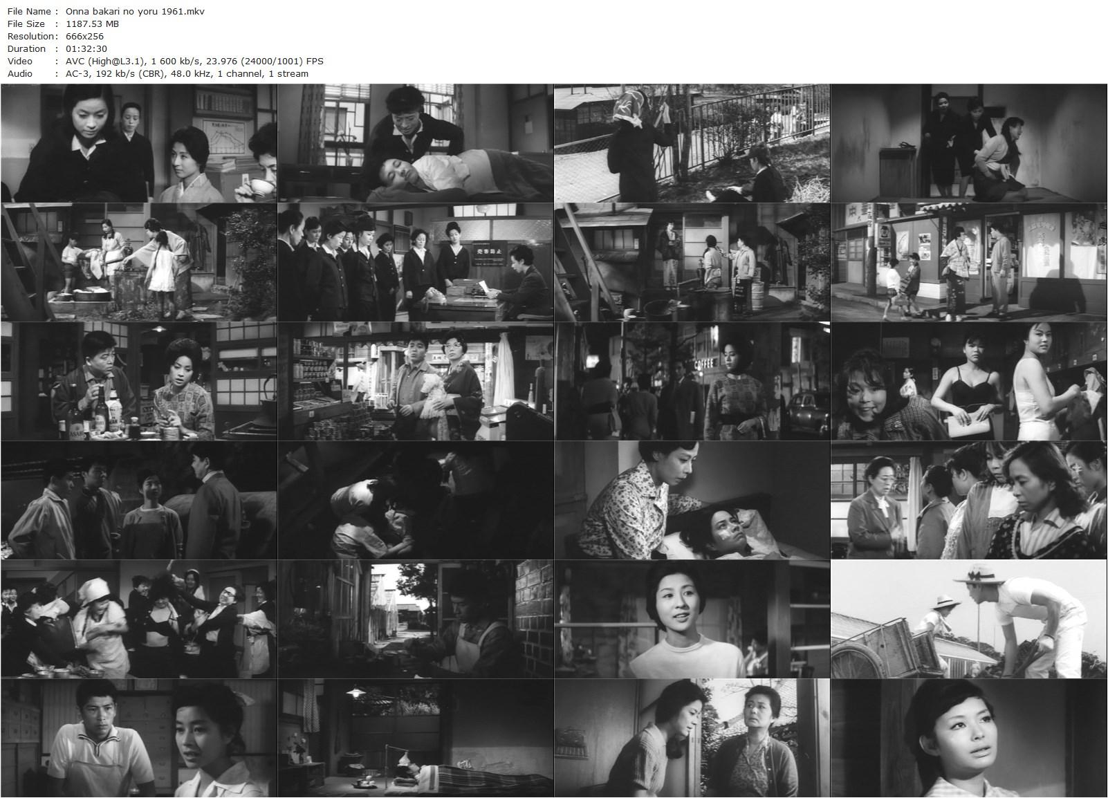 Girls of the Night AKA Onna bakari no yoru (1961) Kinuyo Tanaka, Hisako Hara, Akemi Kita, Chieko Seki-poster