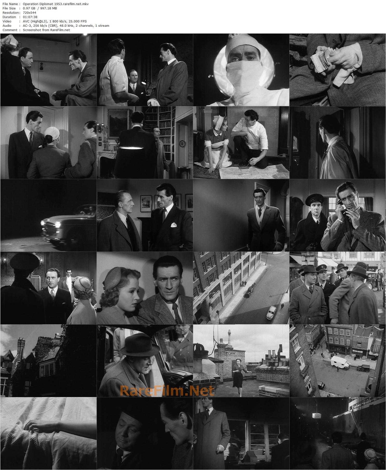 Operation Diplomat (1953) John Guillermin, Guy Rolfe, Lisa Daniely, Patricia Dainton-poster