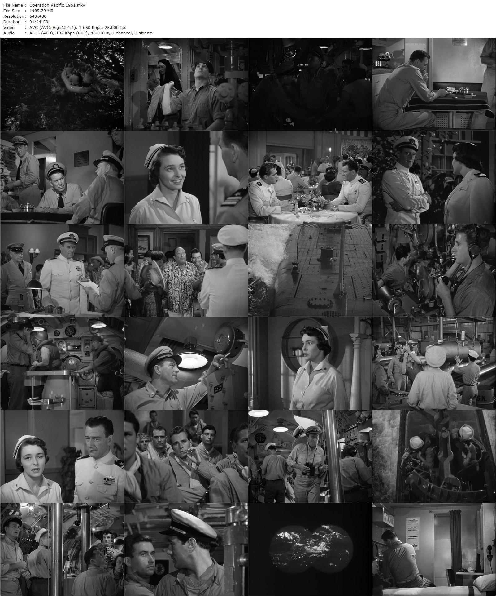 Operation Pacific (1951) George Waggner, John Wayne, Patricia Neal, Ward Bond-poster