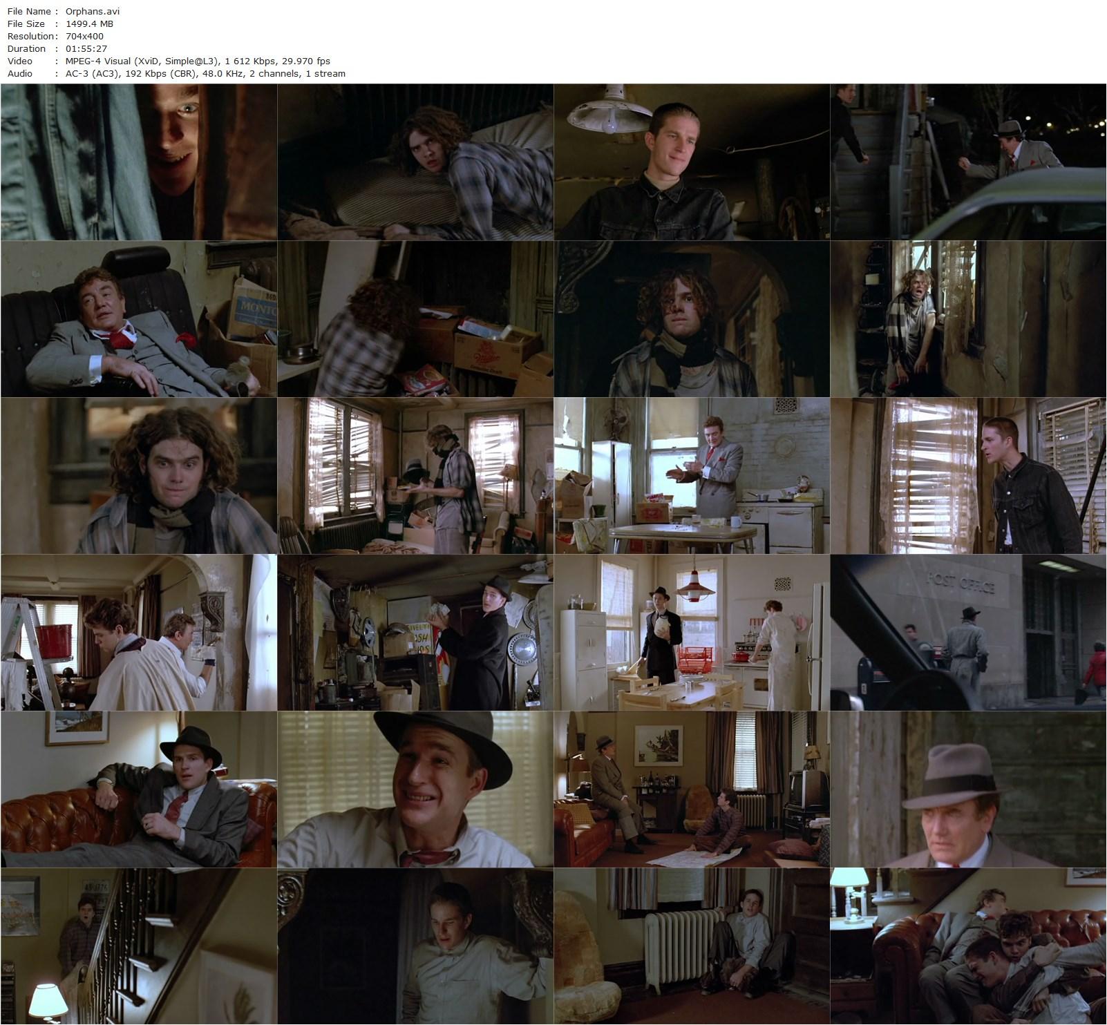 Orphans (1987) Alan J. Pakula, Albert Finney, Matthew Modine, Kevin Anderson-poster