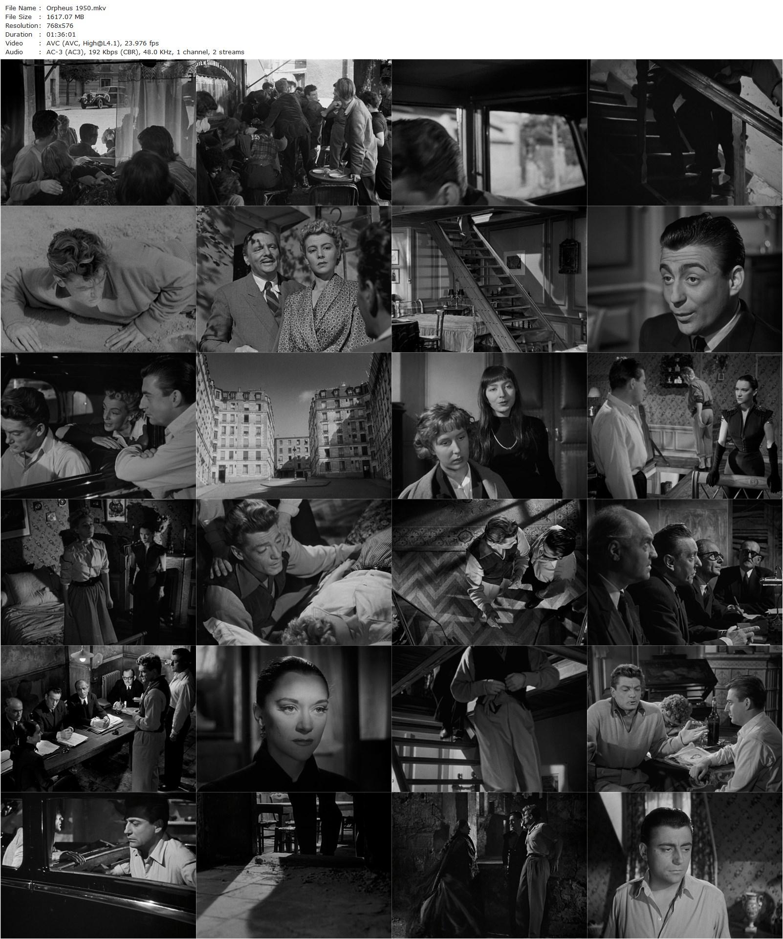 Orpheus (1950) Jean Cocteau, Jean Marais, François Périer, María Casares-poster