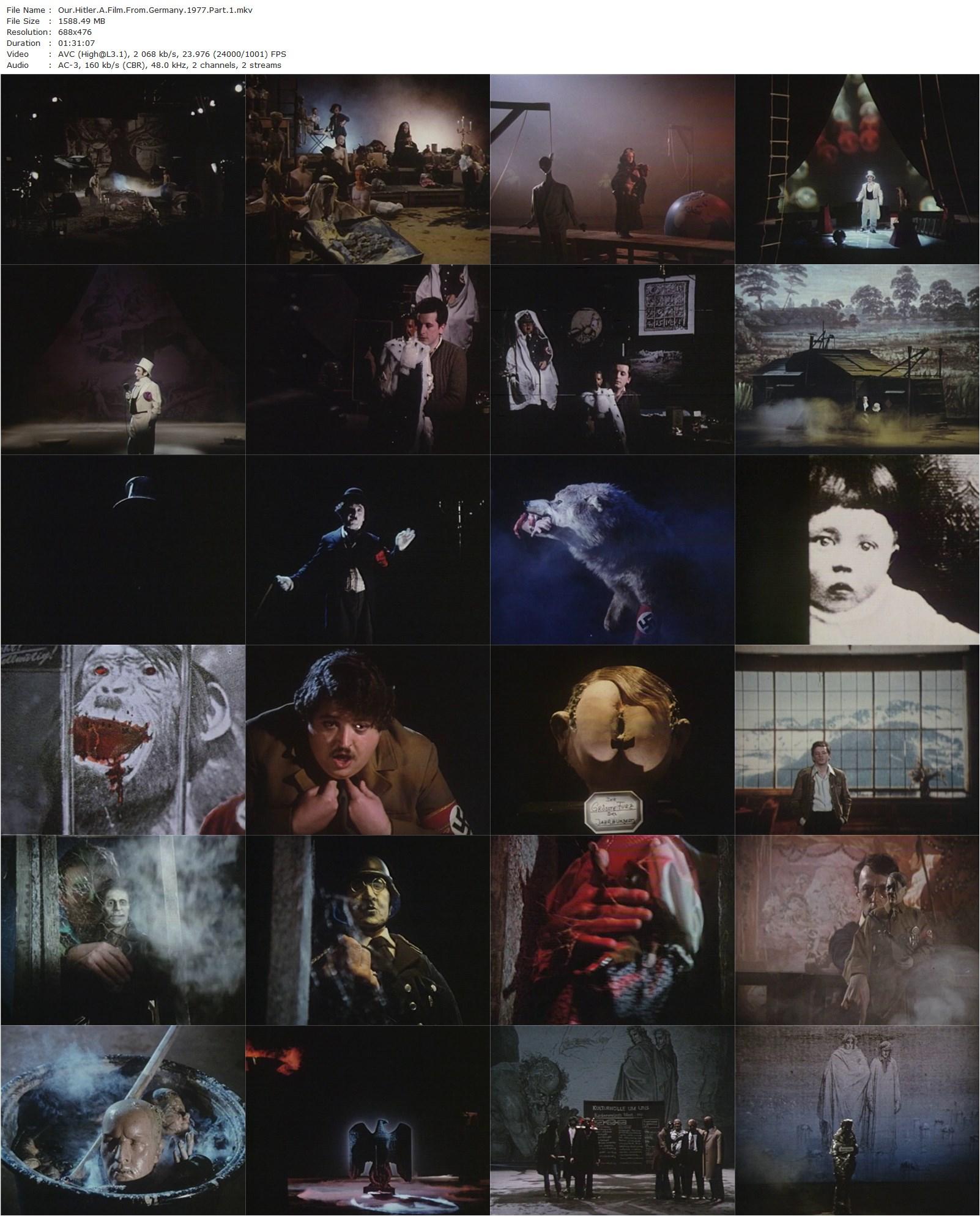 Hitler: A Film from Germany AKA Hitler, ein Film aus Deutschland (1977) Hans-Jürgen Syberberg, Heinz Schubert, Peter Kern, Hellmut Lange-poster