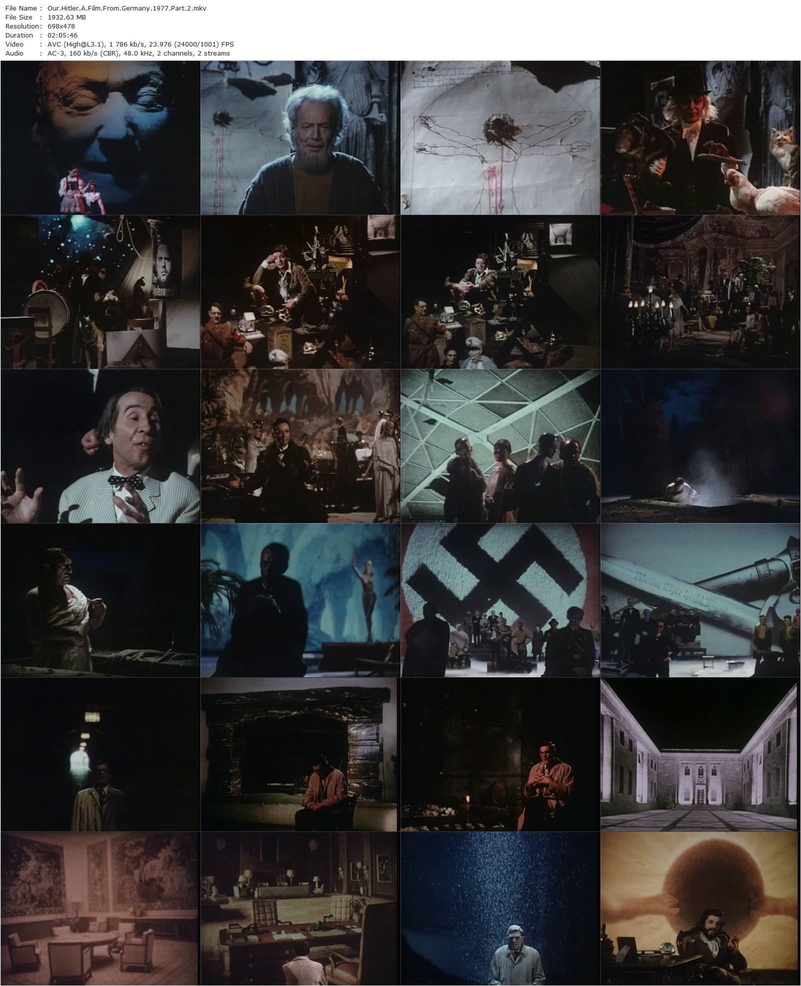 Hitler: A Film from Germany AKA Hitler, ein Film aus Deutschland (1977) Hans-Jürgen Syberberg, Heinz Schubert, Peter Kern, Hellmut Lange-poster