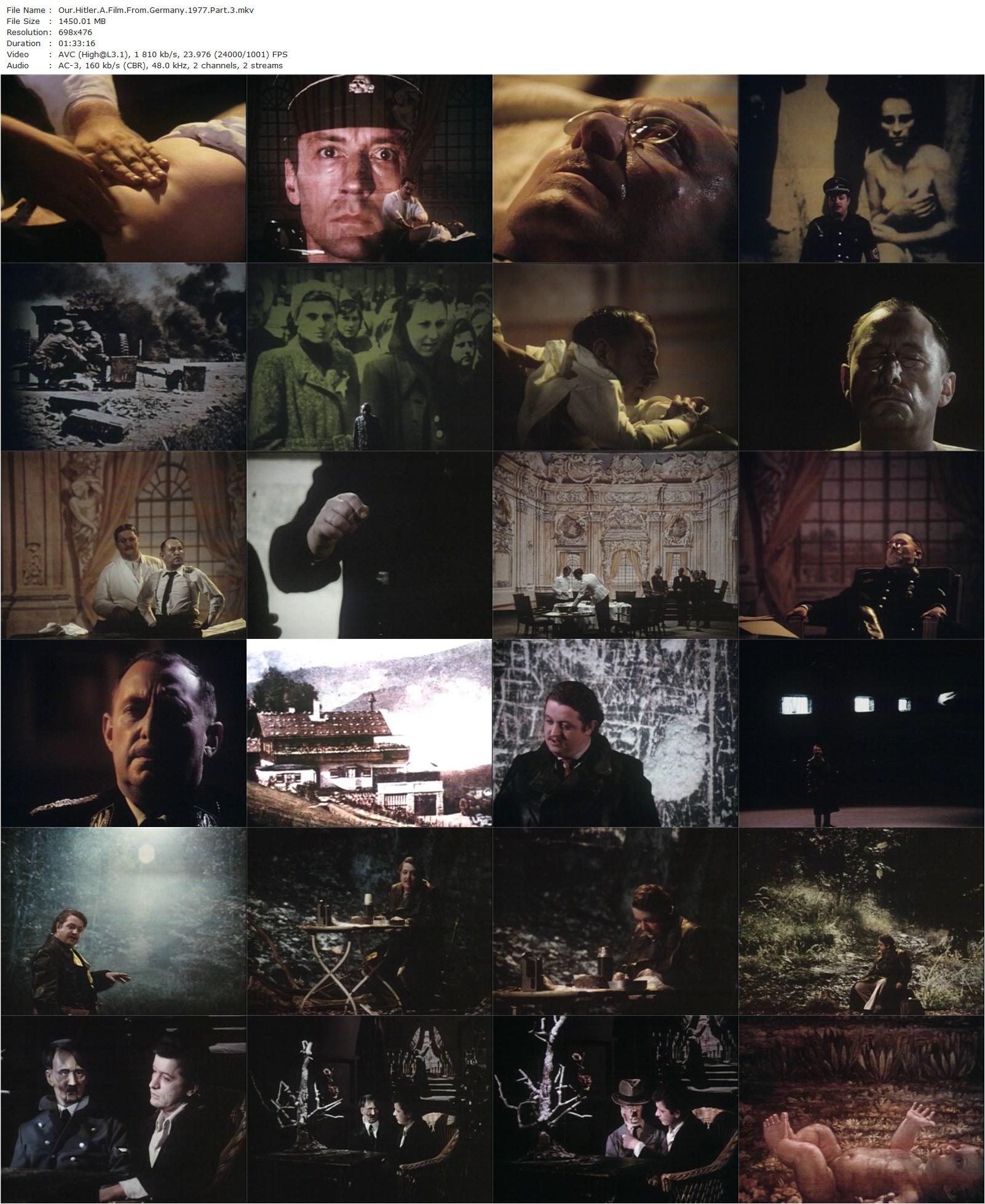 Hitler: A Film from Germany AKA Hitler, ein Film aus Deutschland (1977) Hans-Jürgen Syberberg, Heinz Schubert, Peter Kern, Hellmut Lange-poster