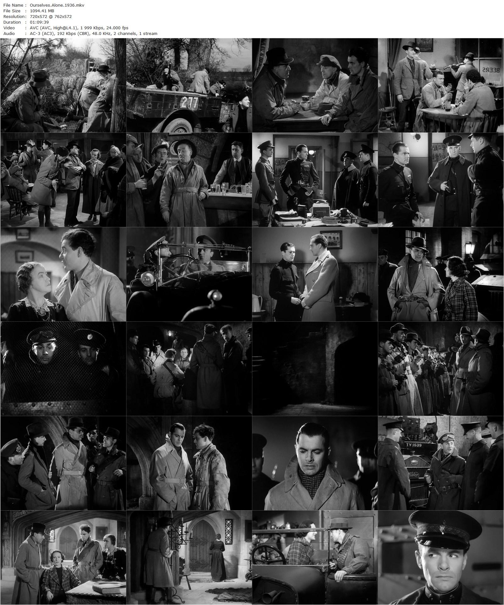 Ourselves Alone (1936) Brian Desmond Hurst, Walter Summers, Antoinette Cellier, Niall MacGinnis, Maire O’Neill-poster