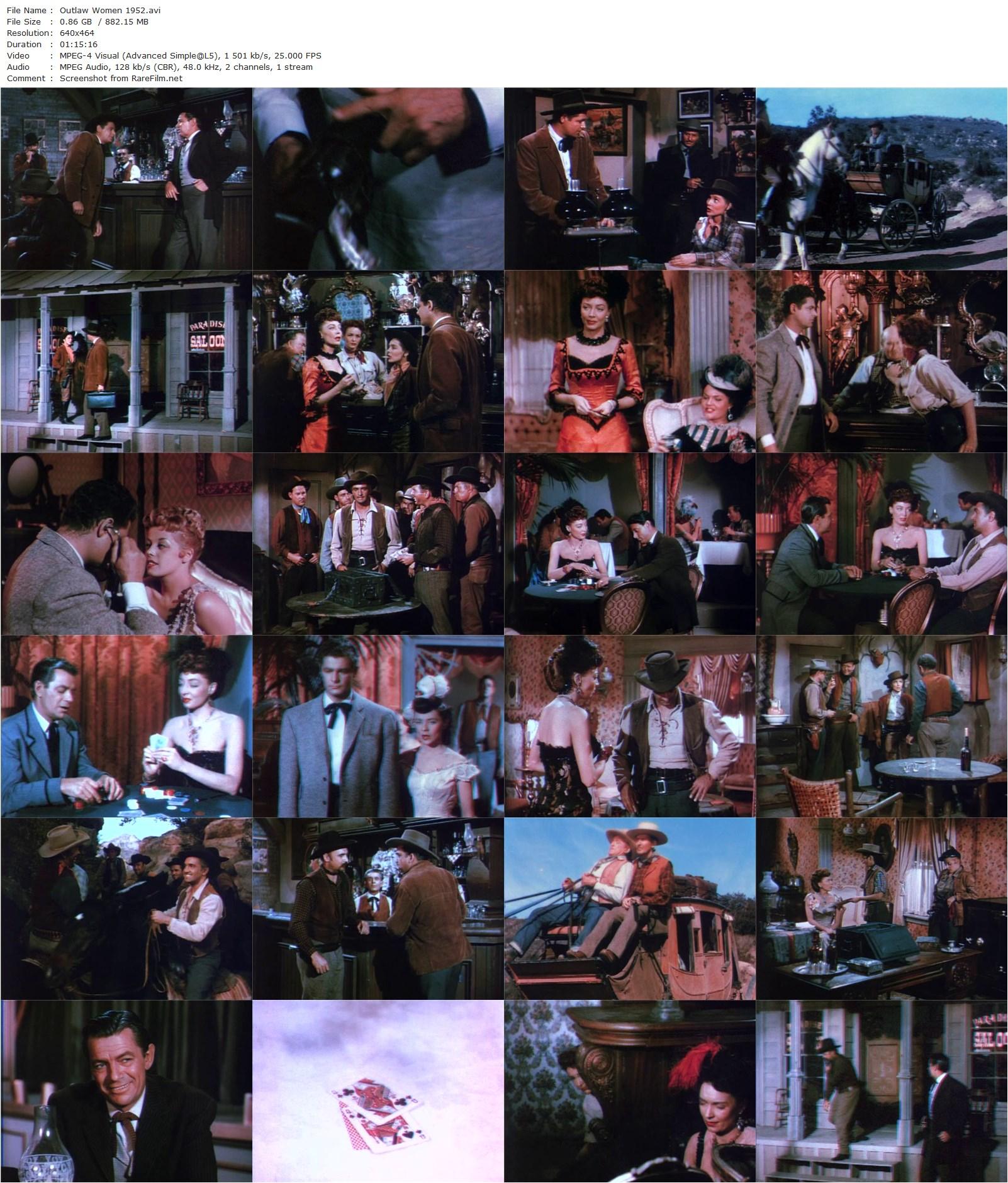 Outlaw Women (1952) Sam Newfield, Ron Ormond, Marie Windsor, Richard Rober, Carla Balenda-poster