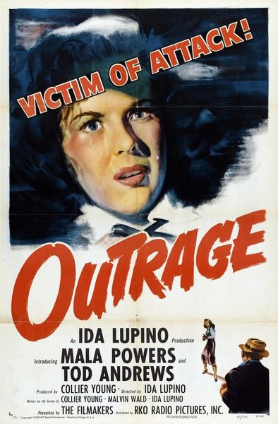 Outrage (1950) Ida Lupino, Mala Powers, Tod Andrews, Robert Clarke, Crime, Drama, Film-Noir