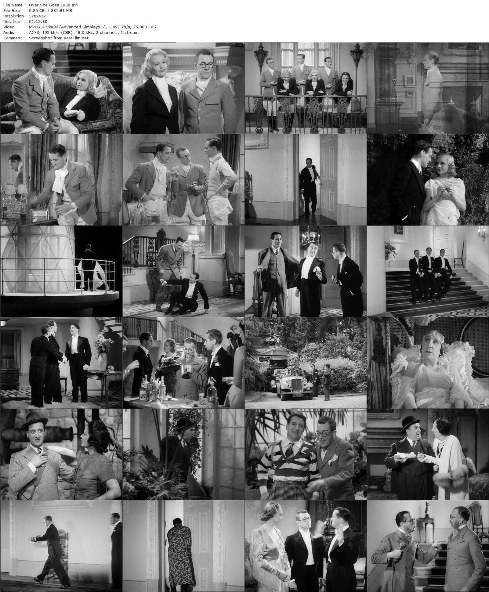 Over She Goes (1937) Graham Cutts, Stanley Lupino-poster