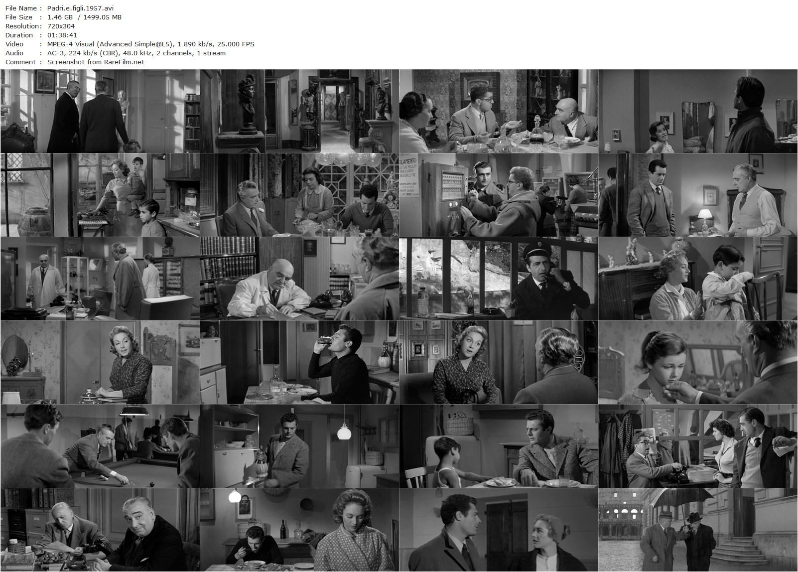 Fathers and Sons / Padri e figli (1957) Mario Monicelli, Vittorio De Sica, Lorella De Luca, Riccardo Garrone-poster