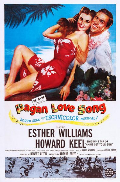Pagan Love Song (1950) Robert Alton, Esther Williams, Howard Keel, Minna Gombell, Musical, Romance