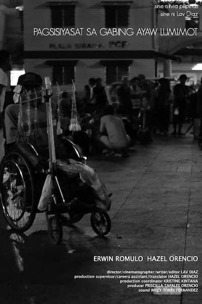 Pagsisiyasat sa gabing ayaw lumimot (2012) by Lav Diaz