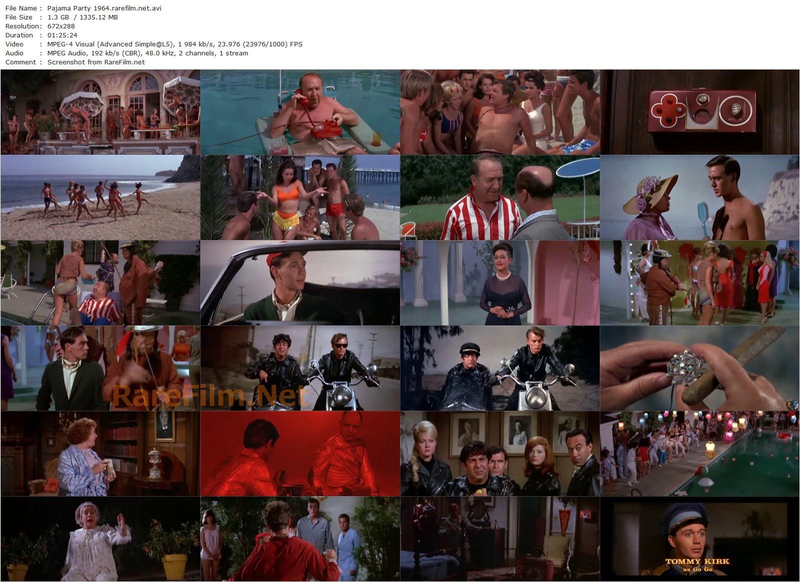 Pajama Party (1964) Don Weis, Tommy Kirk, Annette Funicello, Elsa Lanchester-poster