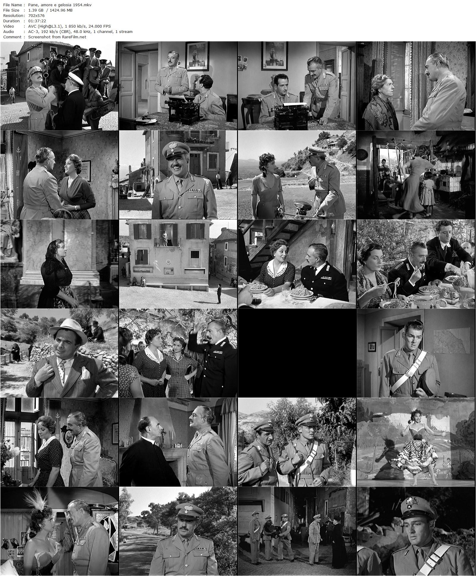 Pane, amore e gelosia / Frisky (1954) Luigi Comencini, Vittorio De Sica, Gina Lollobrigida, Marisa Merlini-poster