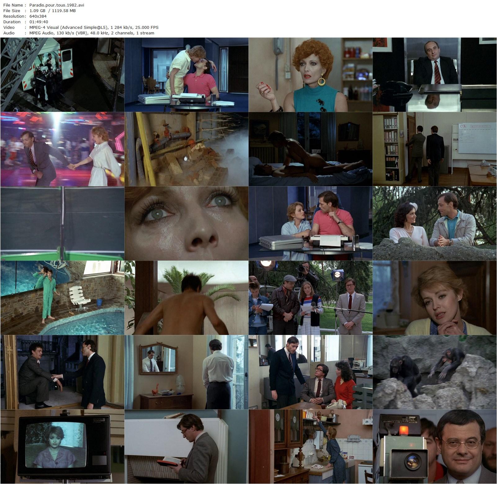 Paradise for All AKA Paradis pour tous (1982) Alain Jessua, Patrick Dewaere, Jacques Dutronc, Fanny Cottençon-poster