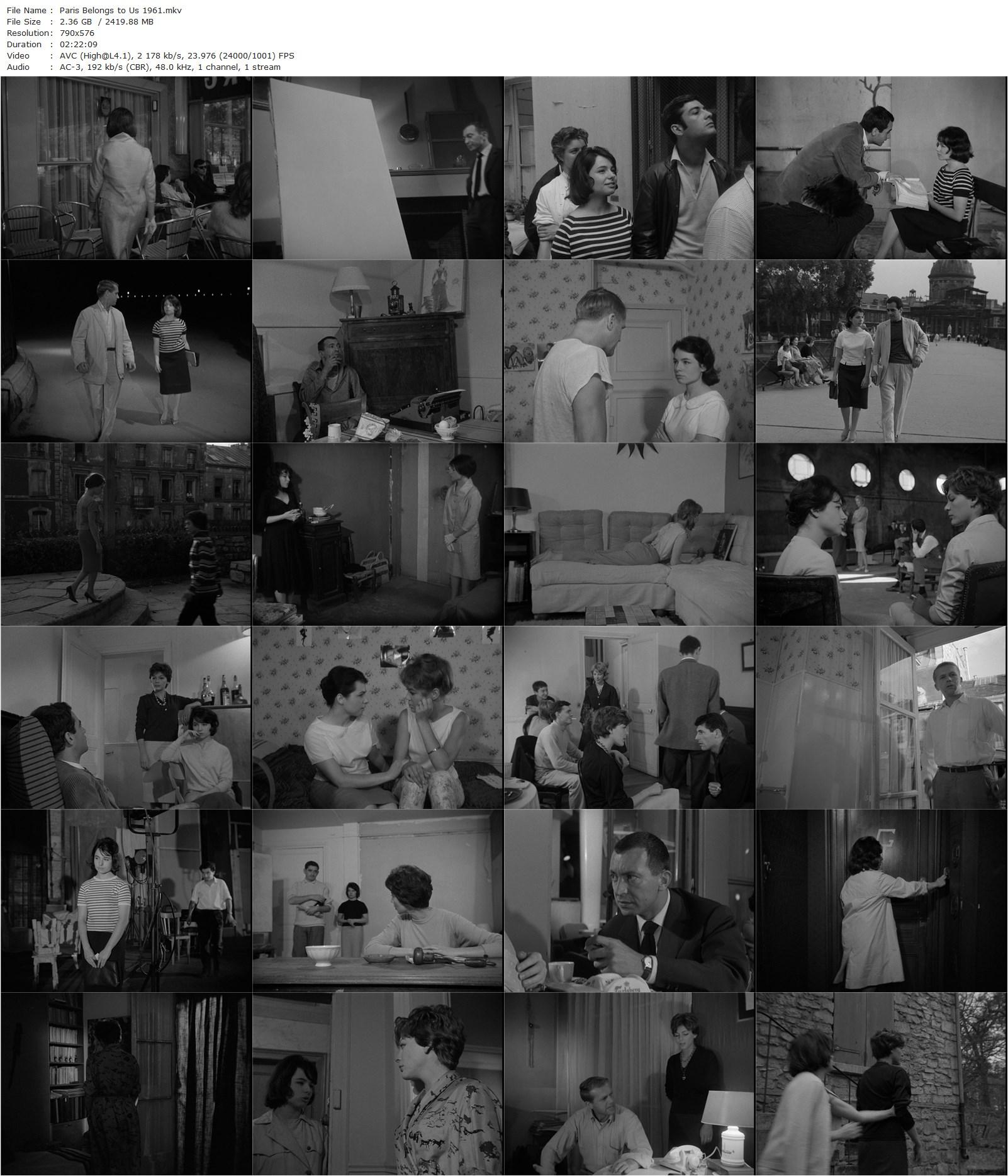 Paris Belongs to Us AKA Paris nous appartient (1961) Jacques Rivette, Betty Schneider, Giani Esposito, Françoise Prévost-poster