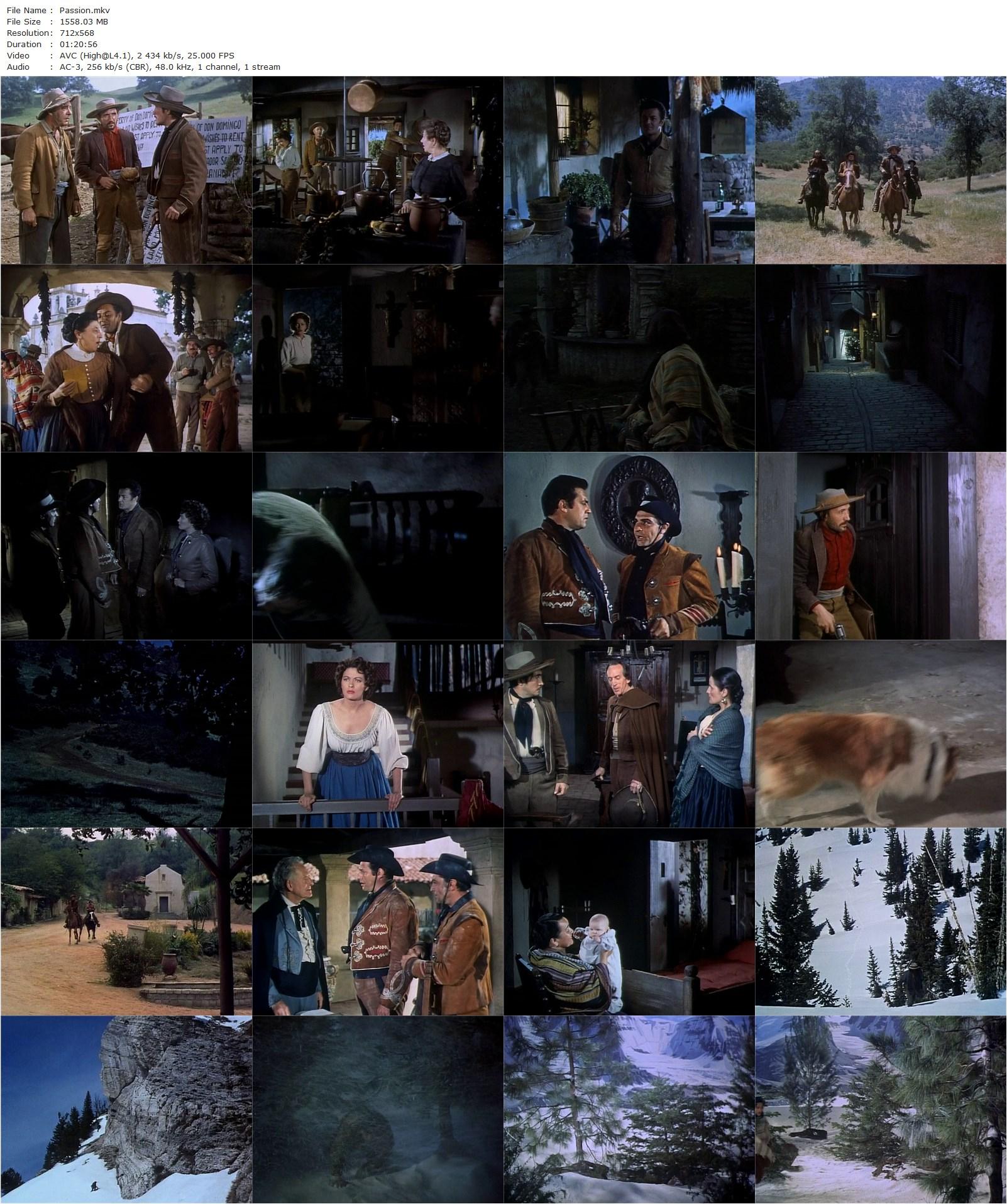 Passion (1954) Allan Dwan, Cornel Wilde, Yvonne De Carlo, Raymond Burr-poster