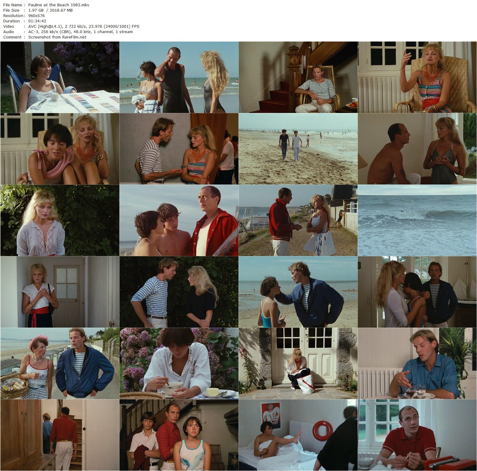 Pauline at the Beach / Pauline à la plage (1983) Eric Rohmer, Amanda Langlet, Arielle Dombasle, Pascal Greggory-poster