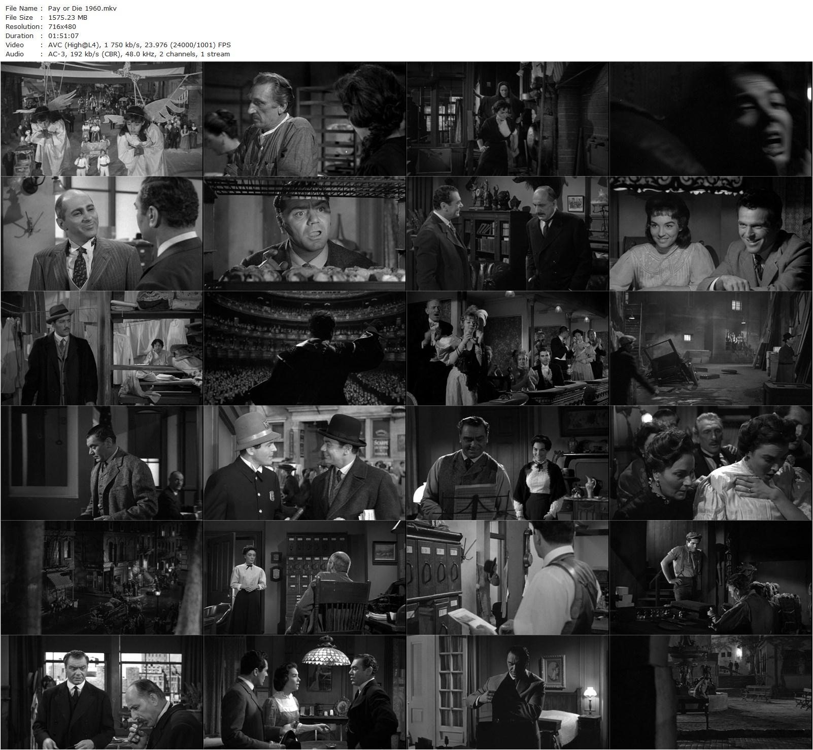 Pay or Die (1960) Richard Wilson, Ernest Borgnine-poster