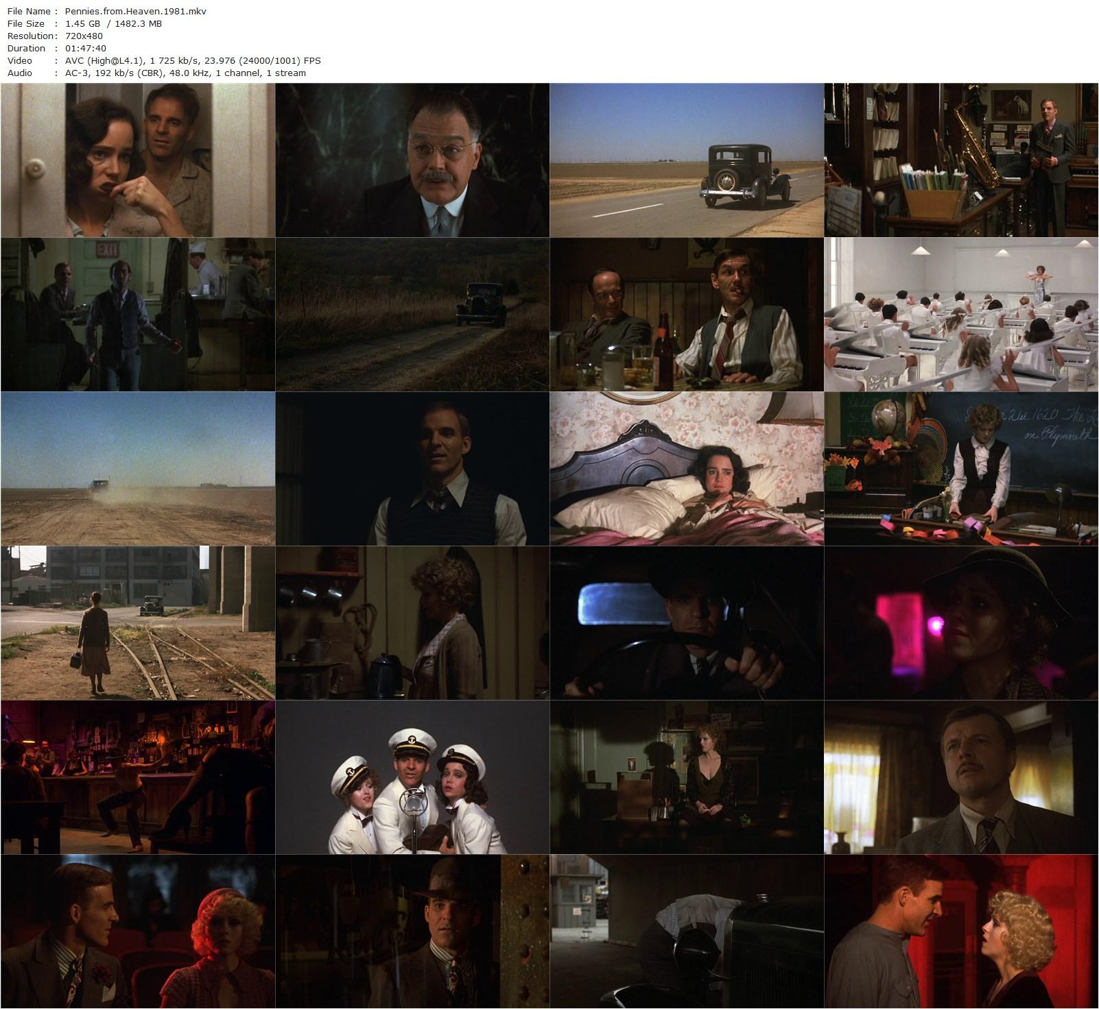 Pennies from Heaven (1981) Herbert Ross, Steve Martin, Bernadette Peters, Jessica Harper-poster