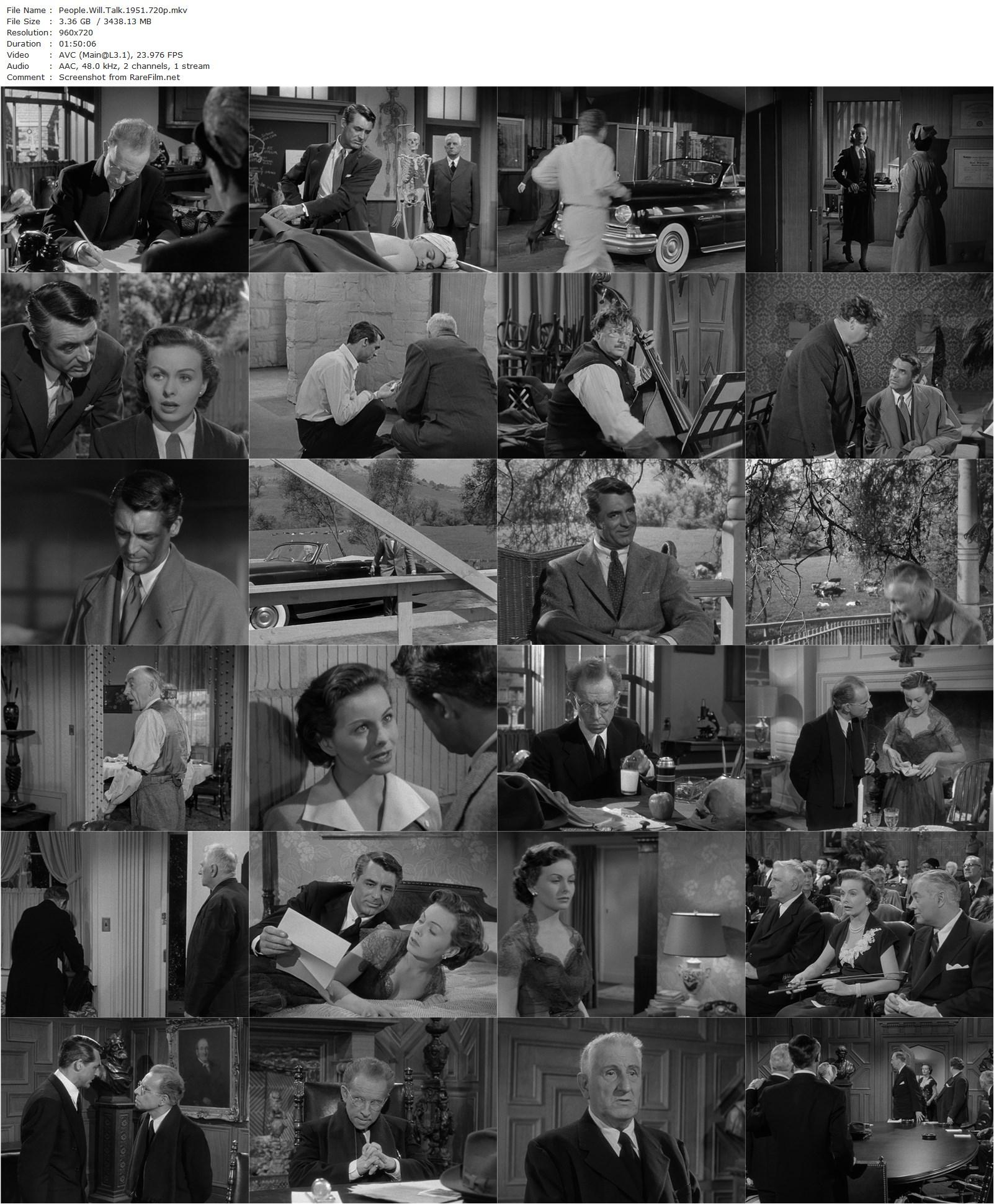 People Will Talk (1951) Joseph L. Mankiewicz, Cary Grant-poster