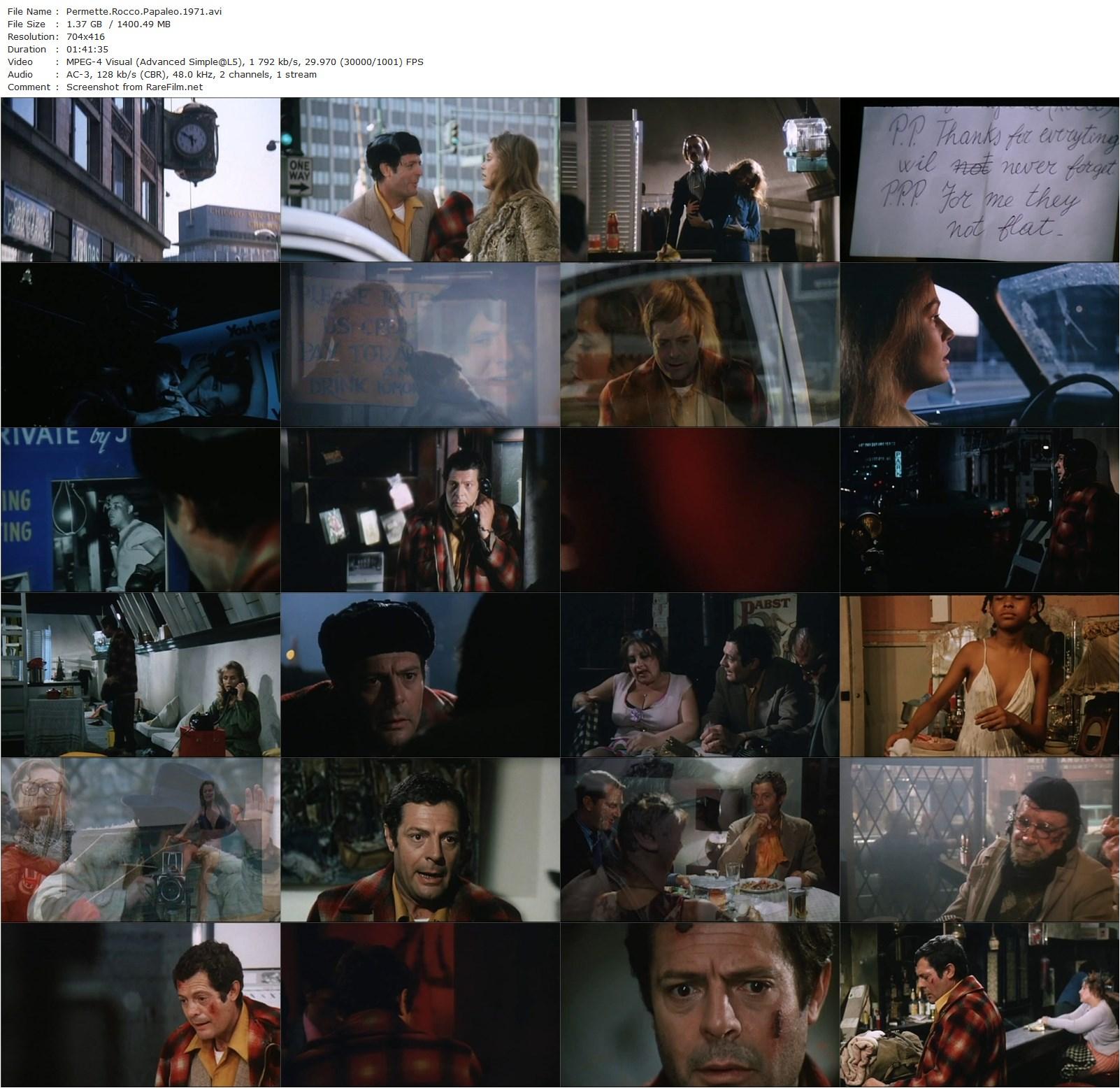 My Name Is Rocco Papaleo (1971) Ettore Scola, Marcello Mastroianni, Lauren Hutton, Tom Reed-poster