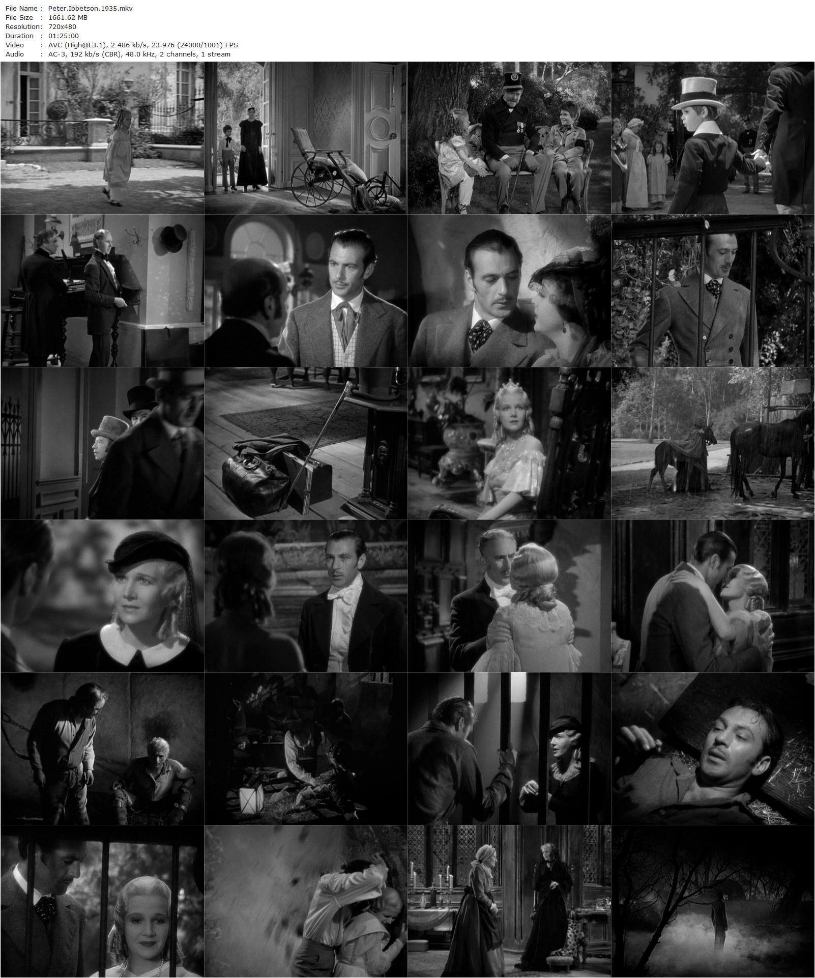 Peter Ibbetson (1935) Henry Hathaway, Gary Cooper, Ann Harding, John Halliday-poster