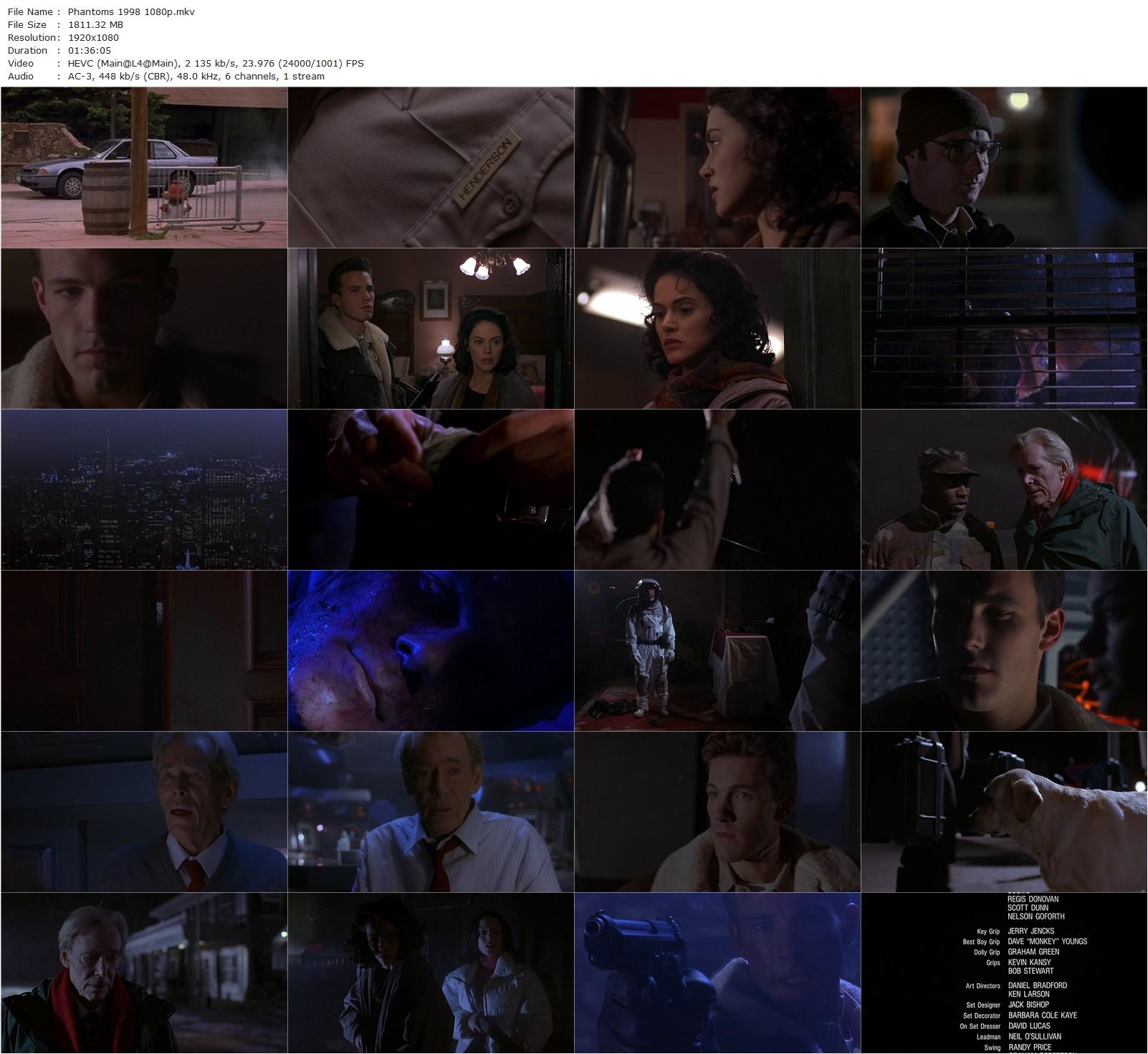 Phantoms (1998) Joe Chappelle, Peter O’Toole, Rose McGowan, Joanna Going-poster