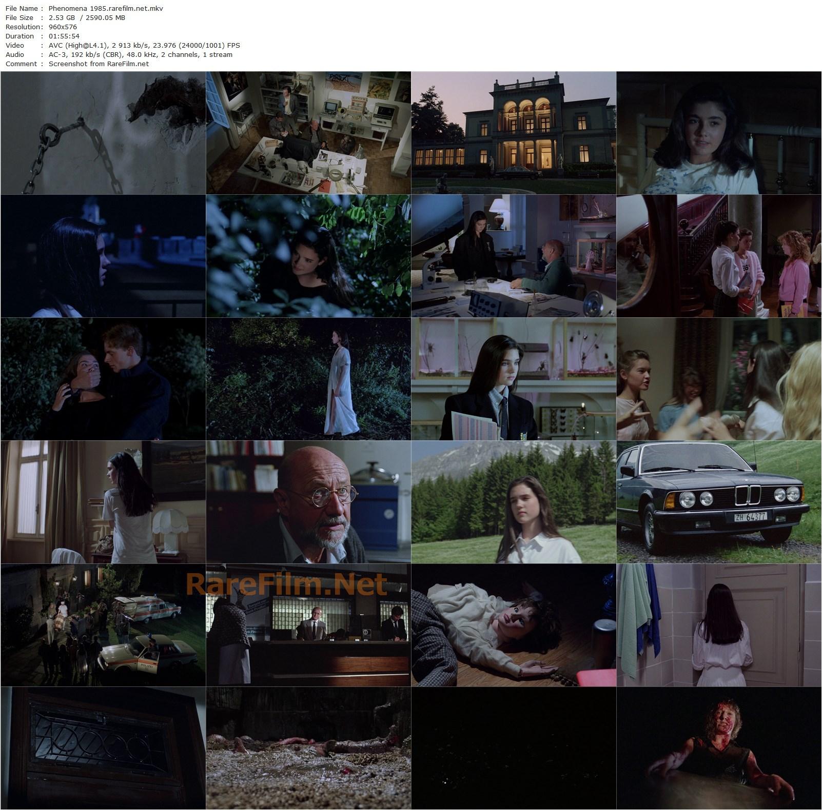 Phenomena (1985) Dario Argento, Jennifer Connelly, Donald Pleasence, Daria Nicolodi-poster