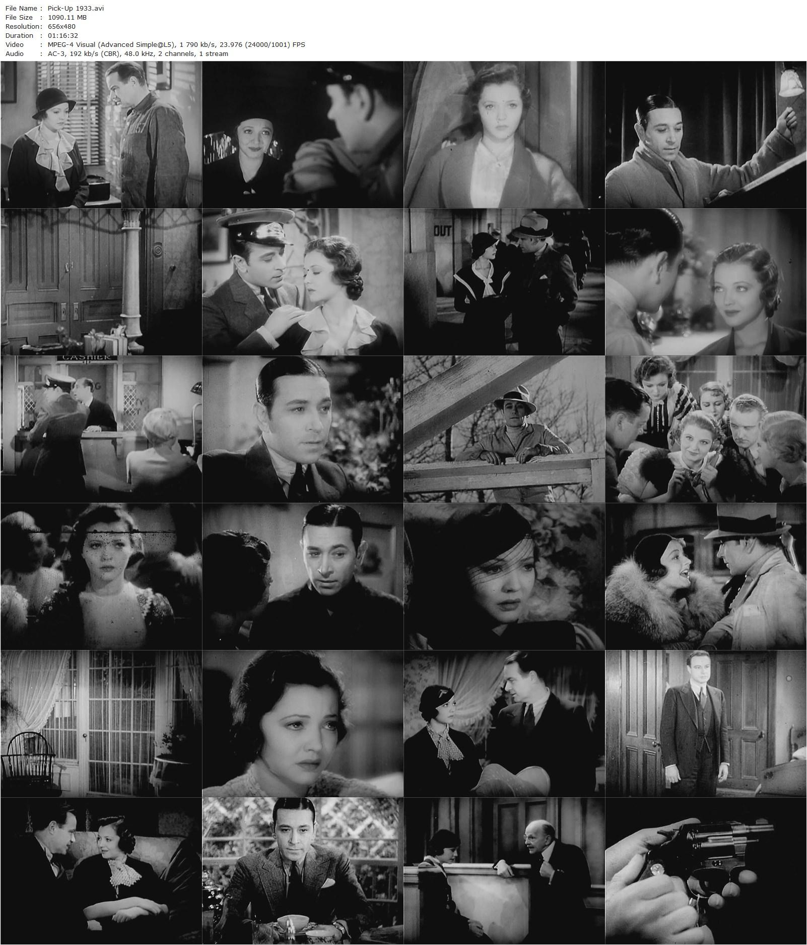 Pick-up (1933) Marion Gering, Sylvia Sidney, George Raft, Lilian Bond-poster