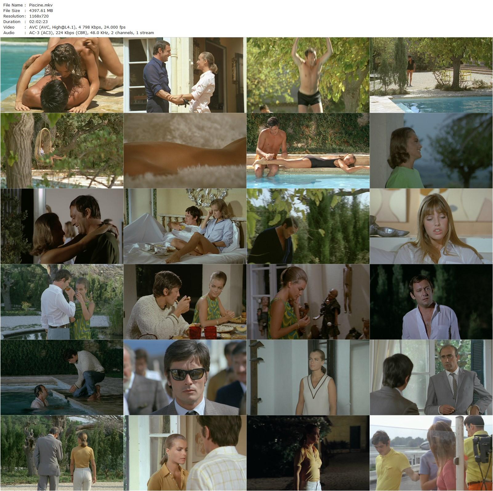 The Swimming Pool (1969) Jacques Deray, Alain Delon, Romy Schneider, Maurice Ronet-poster