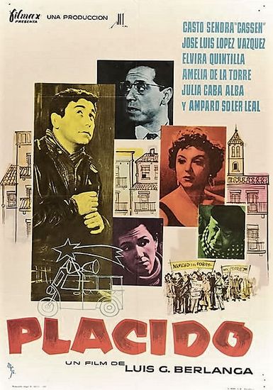 Plácido (1961) Luis García Berlanga, Cassen, José Luis López Vázquez, Elvira Quintillá