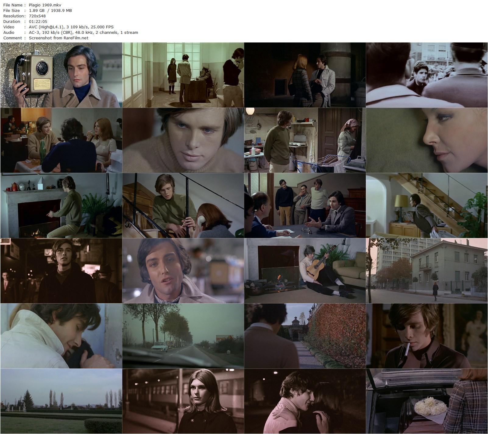 Plagio (1969) Sergio Capogna, Ray Lovelock, Mita Medici, Alain Noury-poster