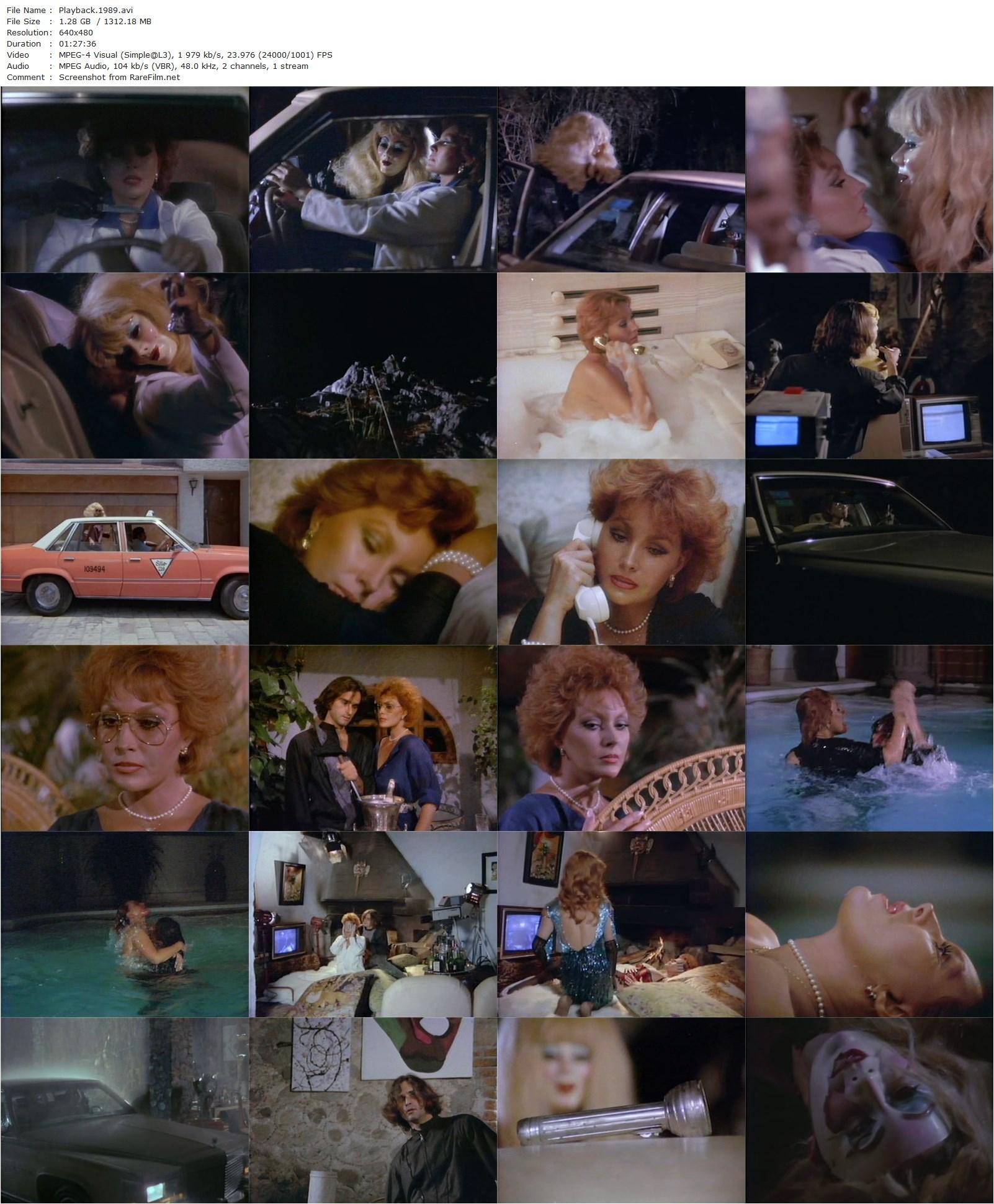 Playback / Los placeres ocultos (1989) René Cardona Jr., Sonia Infante, Humberto Zurita, Angela Alatriste-poster