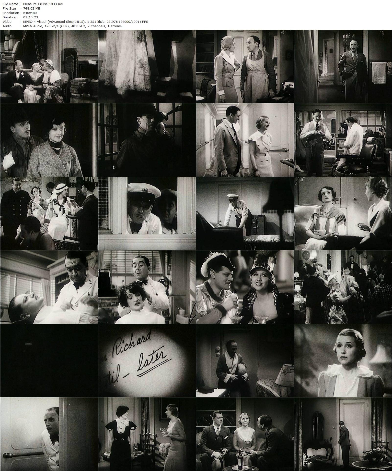 Pleasure Cruise (1933) Frank Tuttle, Genevieve Tobin, Roland Young, Ralph Forbes-poster