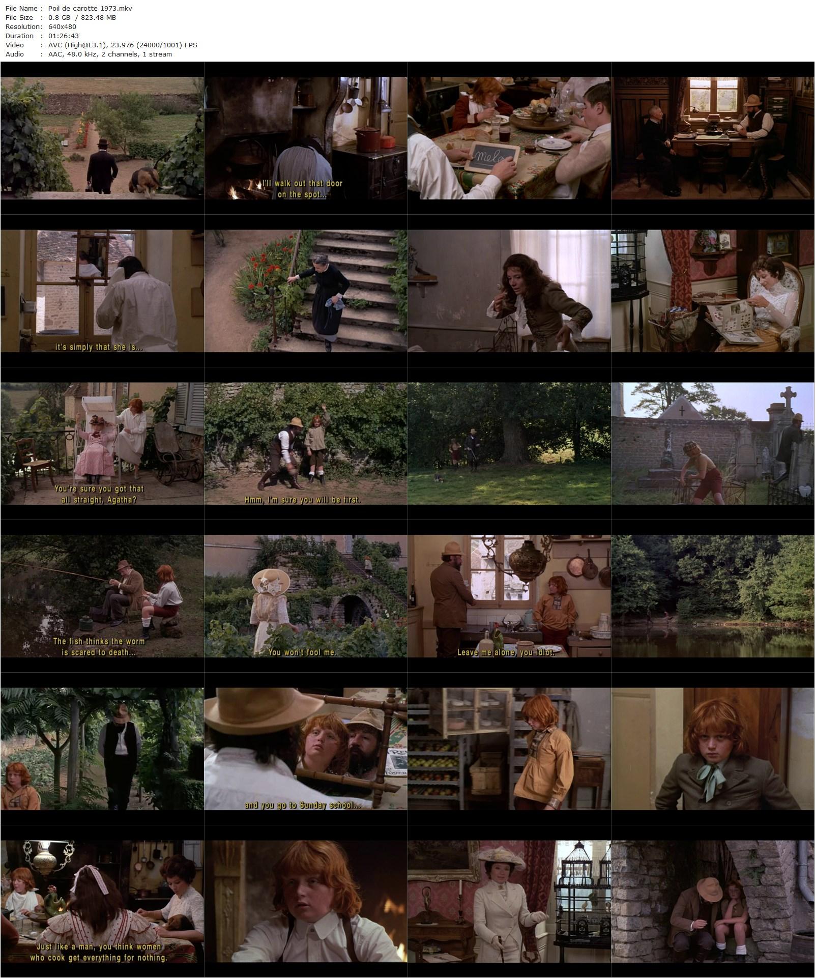 Poil de carotte (1973) Henri Graziani, Philippe Noiret, Monique Chaumette, Isabelle Ceaux-poster