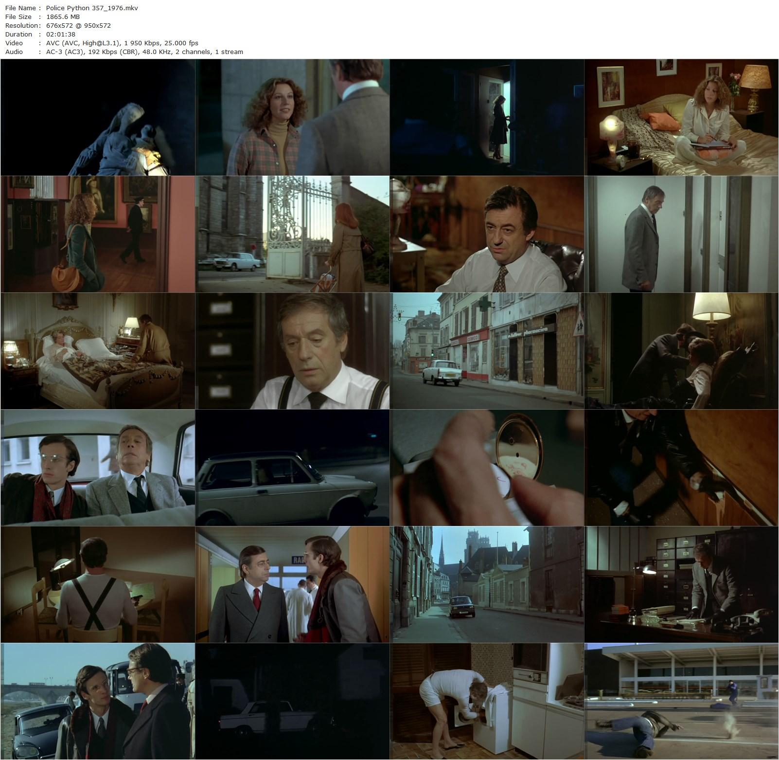 Police Python 357 (1976) Alain Corneau, Yves Montand, François Périer, Simone Signoret-poster